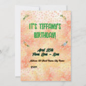 Invitation à l'anniversaire des fleurs et des papi (Dos)
