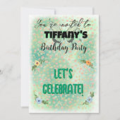 Invitation à l'anniversaire des fleurs et des papi (Devant)