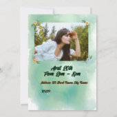 Invitation à l'anniversaire des fleurs et des papi (Dos)