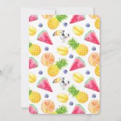 Invitation à l'anniversaire des fruits Twotti (Dos)