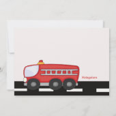 Invitation à l'anniversaire des Garçons de camions (Dos)