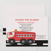 Invitation à l'anniversaire des Garçons de camions (Devant / Derrière)