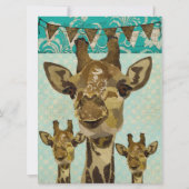 Invitation à l'anniversaire des Giraffes Dorées (Dos)