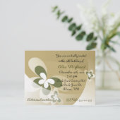 Invitation à l'anniversaire des papillons Abstrait (Debout devant)