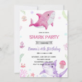 Invitation à l'anniversaire des requins (Devant)