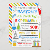 Invitation à l'anniversaire des sciences | Invitat (Devant / Derrière)