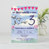 Invitation à l'anniversaire d'oie bête (Debout devant)