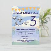 Invitation à l'anniversaire d'oie bête (Debout devant)