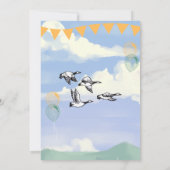 Invitation à l'anniversaire d'oie bête (Dos)