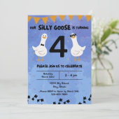 Invitation à l'anniversaire d'oie bête (Debout devant)