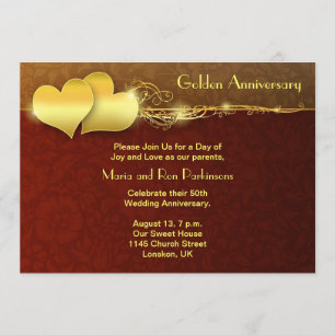 invitation à l'anniversaire d'or