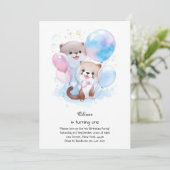 Invitation à l'anniversaire d'Otter (Debout devant)