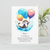 Invitation à l'anniversaire d'Otter (Debout devant)