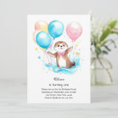 Invitation à l'anniversaire d'Otter (Debout devant)