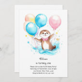 Invitation à l'anniversaire d'Otter (Devant / Derrière)