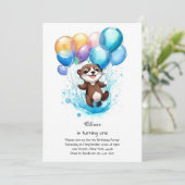 Invitation à l'anniversaire d'Otter (Debout devant)