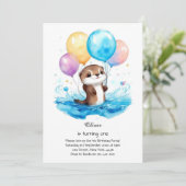 Invitation à l'anniversaire d'Otter (Debout devant)