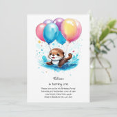 Invitation à l'anniversaire d'Otter (Debout devant)