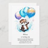 Invitation à l'anniversaire d'Otter (Devant / Derrière)