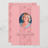 Invitation à l'anniversaire du 100e anniversaire,  (Devant / Derrière)