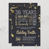 Invitation à l'anniversaire du 30e anniversaire -  (Devant / Derrière)