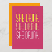 Invitation à l'anniversaire du 40e anniversaire -  (Devant / Derrière)