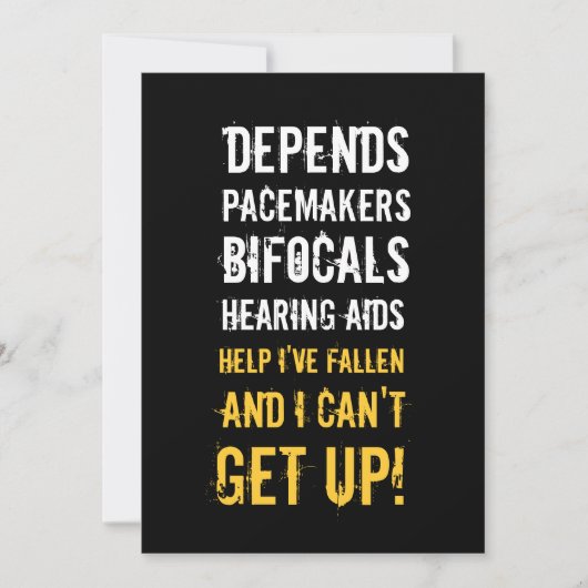 Invitation à l'anniversaire du 40e anniversaire -  (Devant)