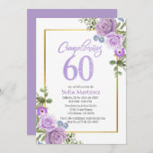 Invitation à l'anniversaire du 60e anniversaire -  (Devant / Derrière)