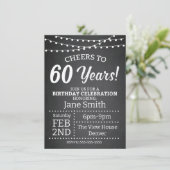 Invitation à l'anniversaire du 60e anniversaire -  (Debout devant)