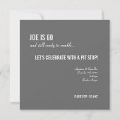 Invitation à l'anniversaire du 60e anniversaire - (Dos)
