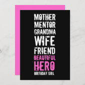 Invitation à l'anniversaire du 60e anniversaire -  (Devant / Derrière)