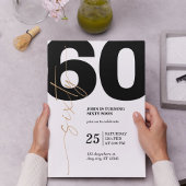 Invitation à l'anniversaire du 60e anniversaire av