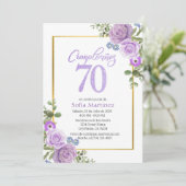 Invitation à l'anniversaire du 70e anniversaire - (Debout devant)