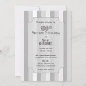 Invitation à l'anniversaire du 80e anniversaire, g (Dos)