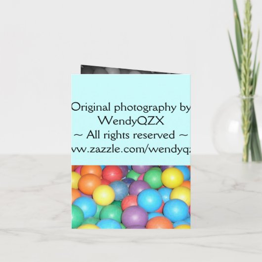 Invitation à l'anniversaire du bal (Dos)