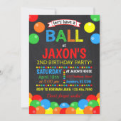 Invitation à l'anniversaire du bal (Devant)