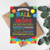 Invitation à l'anniversaire du bal