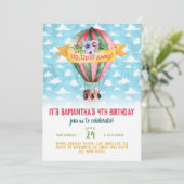 Invitation à l'anniversaire du ballon aérien (Debout devant)