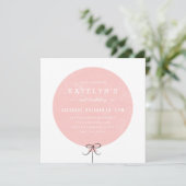 Invitation à l'anniversaire du ballon - Pêche (Debout devant)