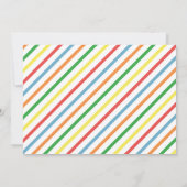 Invitation à l'anniversaire du ballon pour une fêt (Dos)