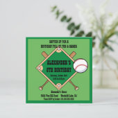 Invitation à l'anniversaire du baseball (Debout devant)