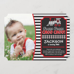 Invitation à l'anniversaire du billet de train ave