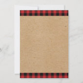 Invitation à l'anniversaire du Boy Boy de Lumberja (Dos)