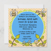 Invitation à l'anniversaire du Buggy personnalisé (Dos)