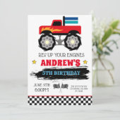 Invitation à l'anniversaire du camion Monster (Debout devant)