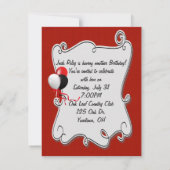 Invitation à l'anniversaire du camion Retro (Dos)