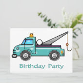 Invitation à l'anniversaire du camion Tough Tow (Debout devant)