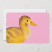 Invitation à l'anniversaire du canard mignon (Dos)