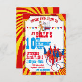Invitation à l'anniversaire du Carnaval (Devant / Derrière)