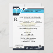 Invitation à l'anniversaire du carnet d'ordonnance (Devant)